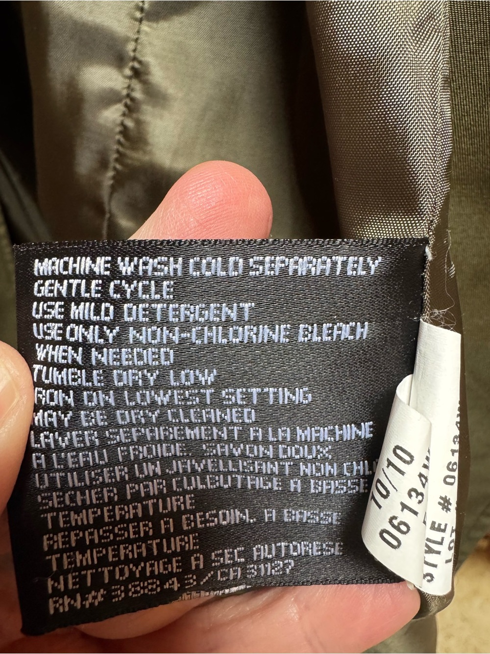 DKNY Women's Trench Coat with Belt 1X - Picture 4 of 6